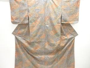 花鳥更紗模様手織り紬着物